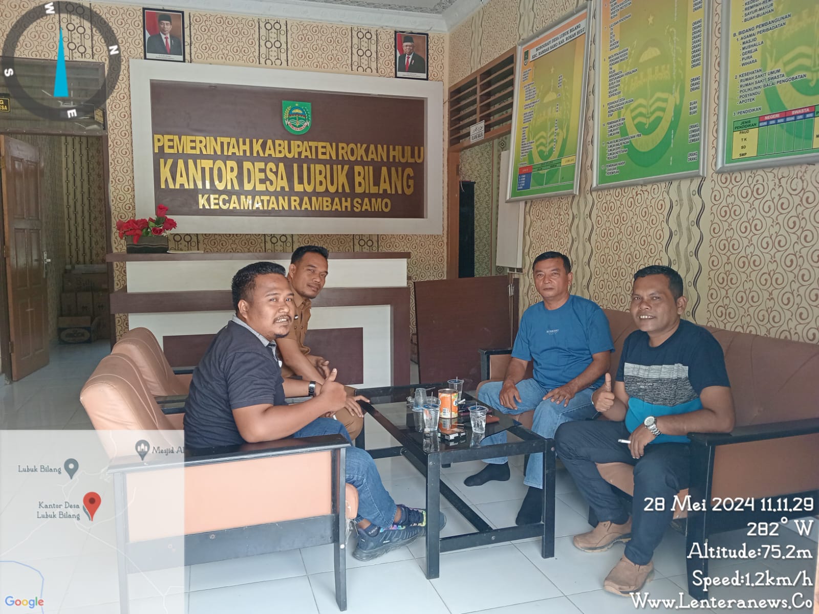 Jalin Silaturrahmi Dengan Awak Media, Kades Lubuk Bilang Supriadi Sampaikan ini