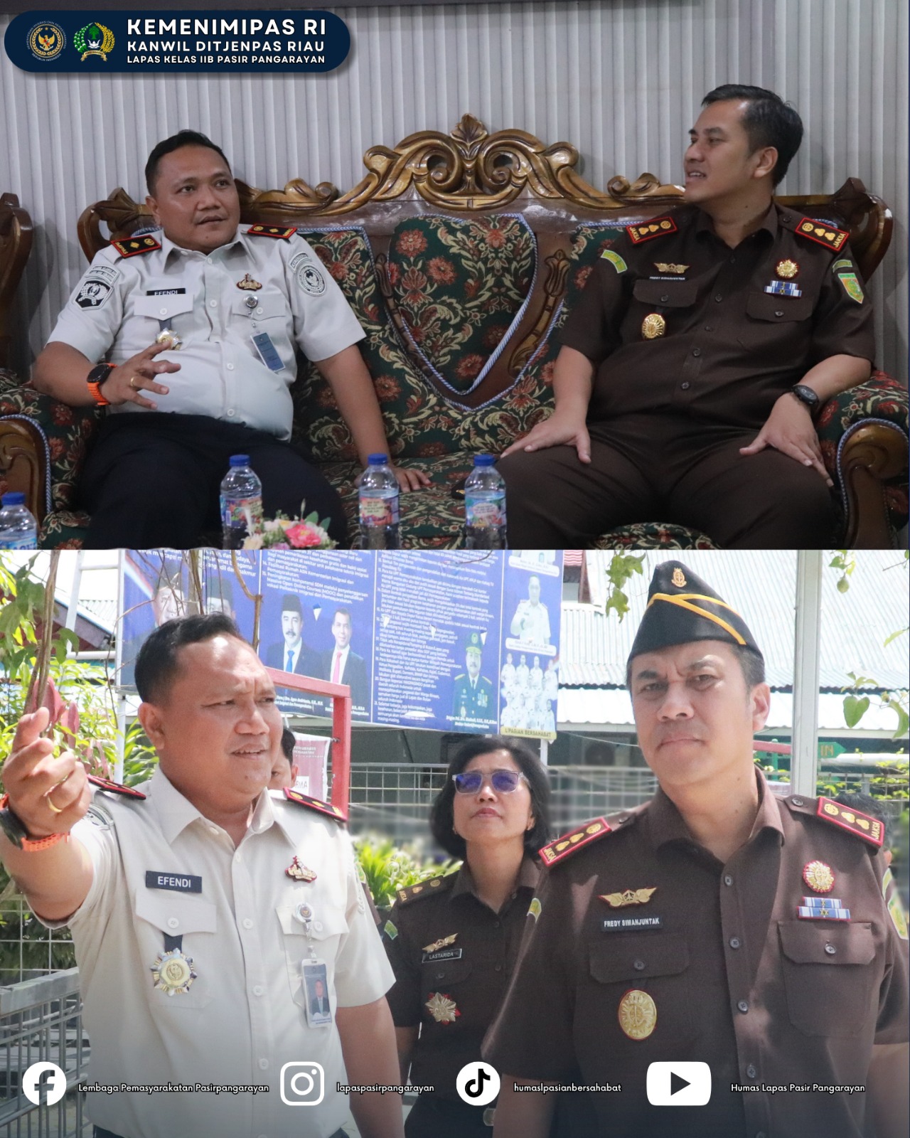 Perkuat Sinergi, Lapas Pasir Pangaraian Terima Kunjungan Kajari Rokan Hulu