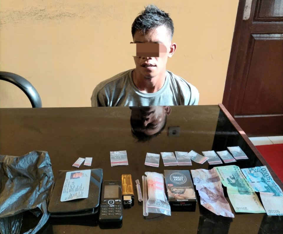 Hendak Mau Transaksi Narkotika, Warga Tumang Diamankan Personil Polsek Sungai Mandau.