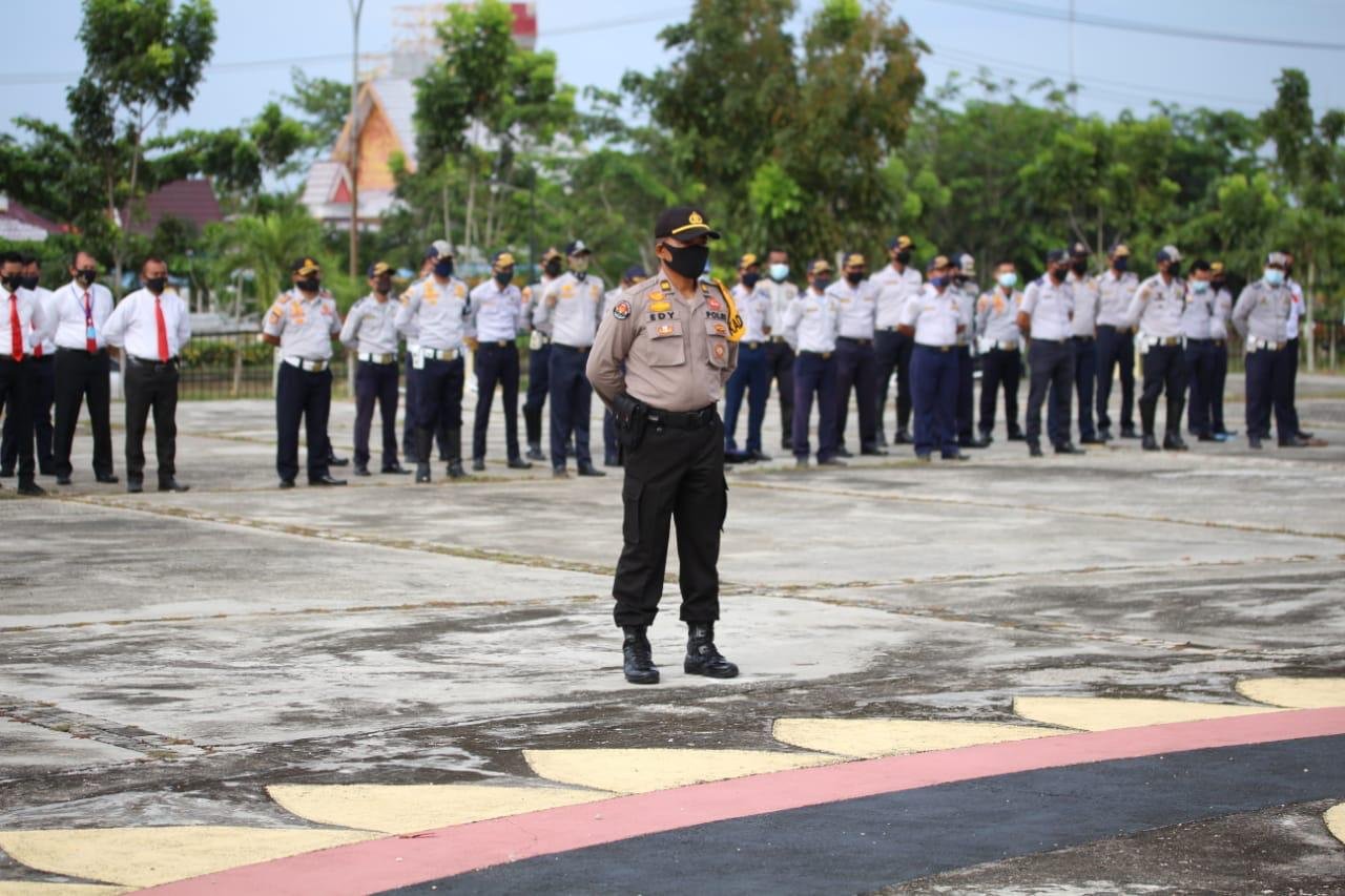 5 Jajaran Polres lakukan Apel Konsolidasi  Kesiapan PSBB