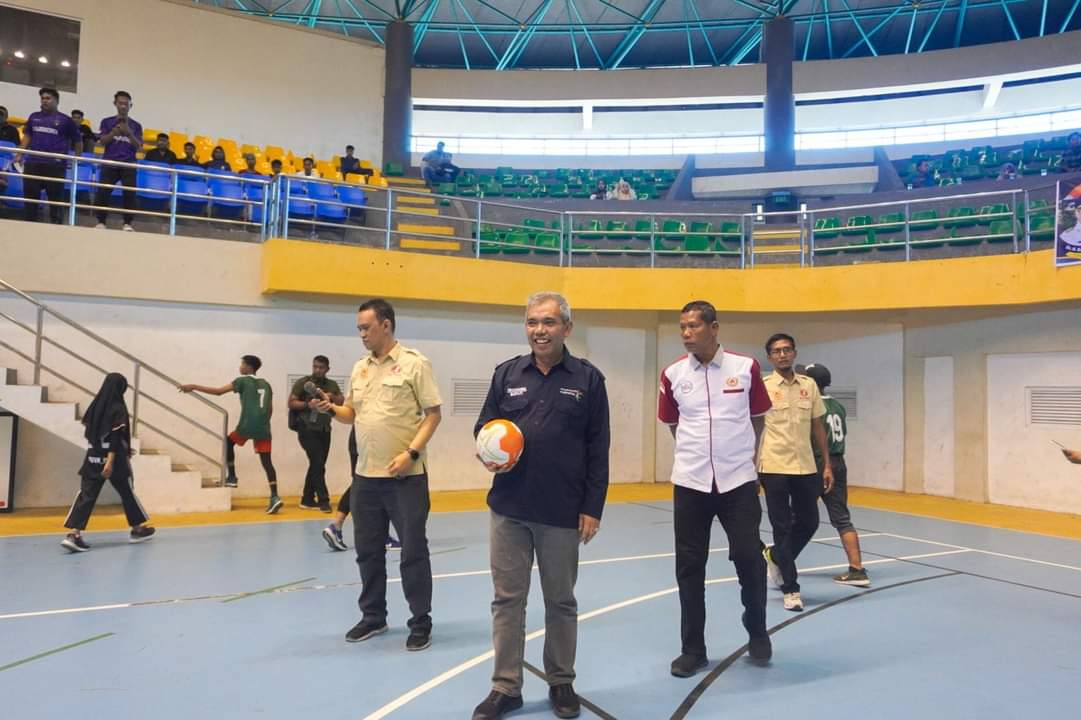 Pj Bupati Kampar Nuka Turnamen Bola Tangan Tingkat Pelajar Se Kabupaten
