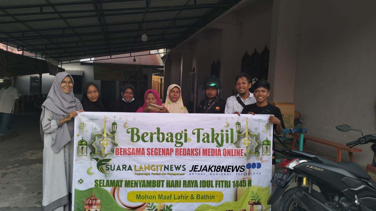 Redaksi Suaralangitnews dan Jejak18news Kembali Berbagi