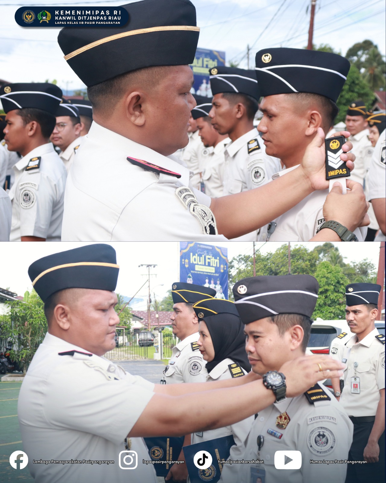 Kalapas Pasir Pangaraian Naikkan Pangkat dan Apresiasi Pegawai Teladan