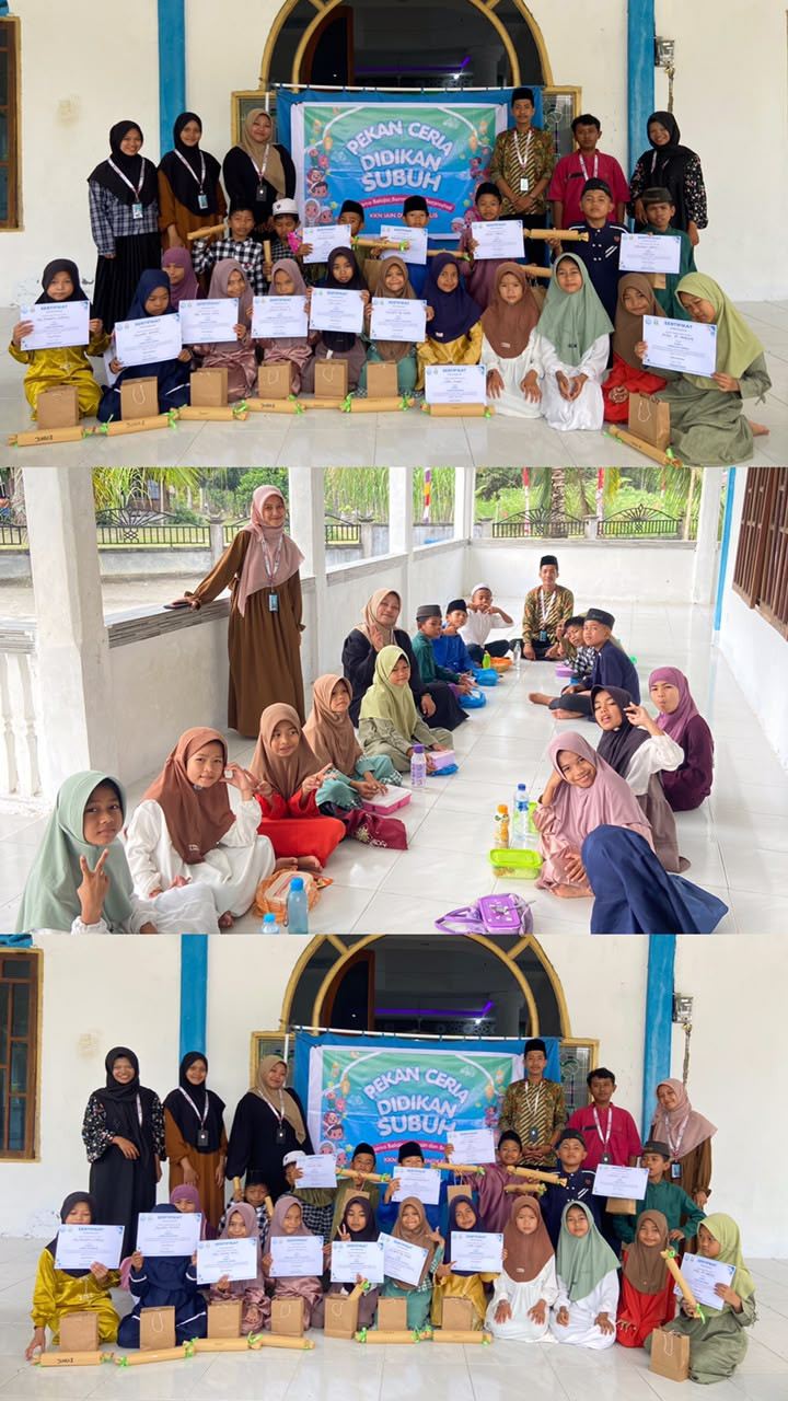 Pekan Ceria Didikan Subuh, Tingkatkan Semangat dan Kreativitas Anak di Desa Renak Dungun
