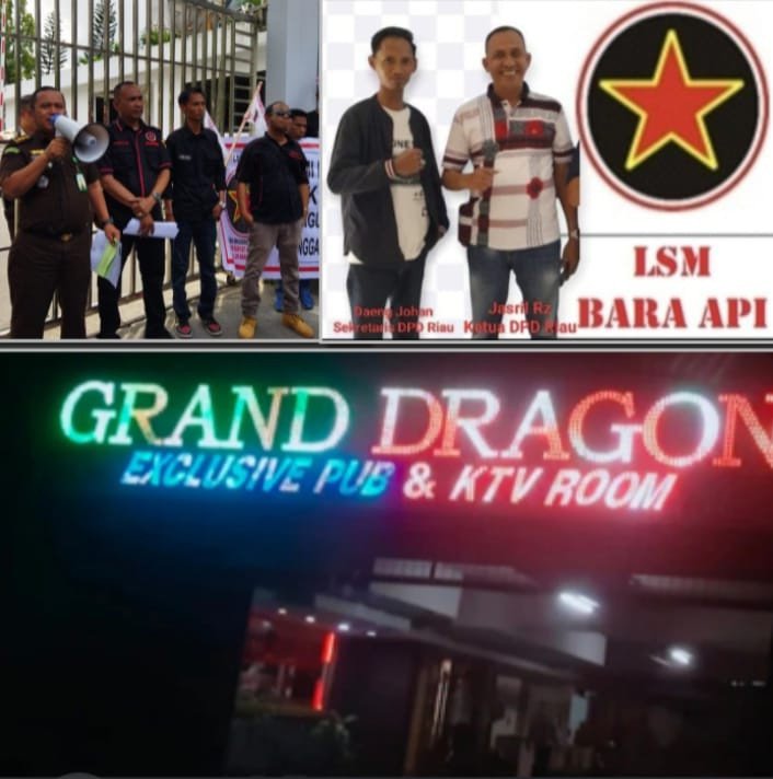 THM Menjamur, LSM Bara Api Desak Gubri dan Pemko Bongkar Izin Hollywood - Dragon