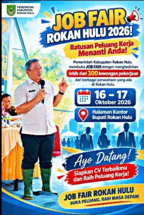 Pemkab Rokan Hulu Gelar Job Fair 2026, Siapkan Lebih dari 300 Lowongan Kerja bagi Masyarakat