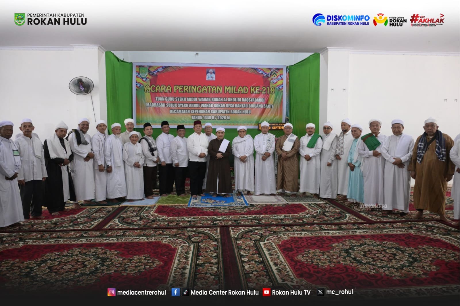 Milad ke-218 Syekh Abdul Wahab Rokan, Pemkab Rohul Perkuat Wisata Religi