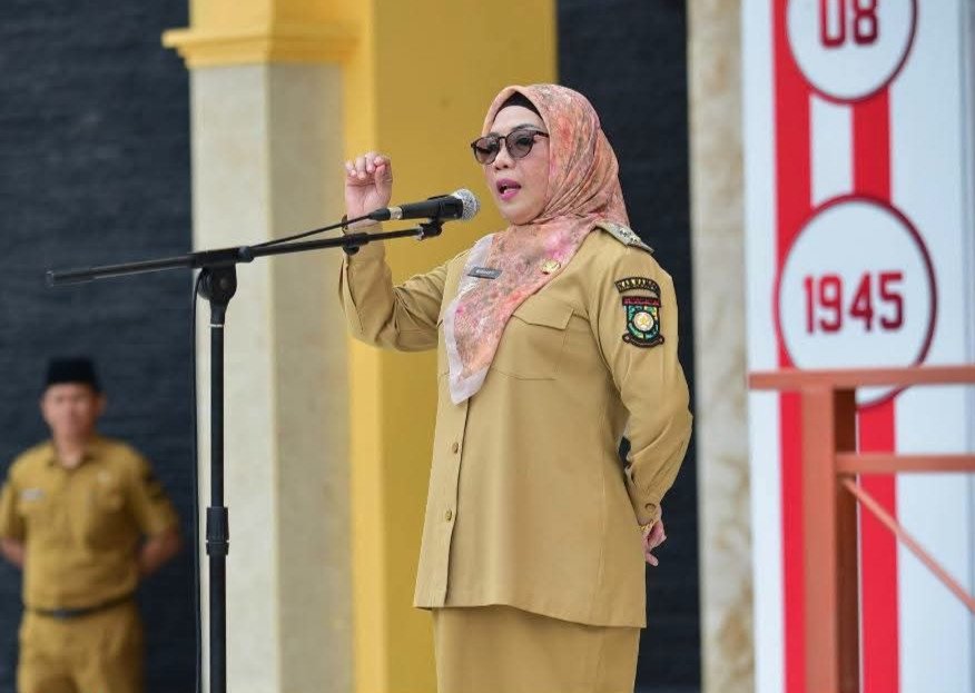 Wabup Misharti Pimpin Apel Gabungan, Tegaskan Tiga Prioritas Pembangunan Kampar