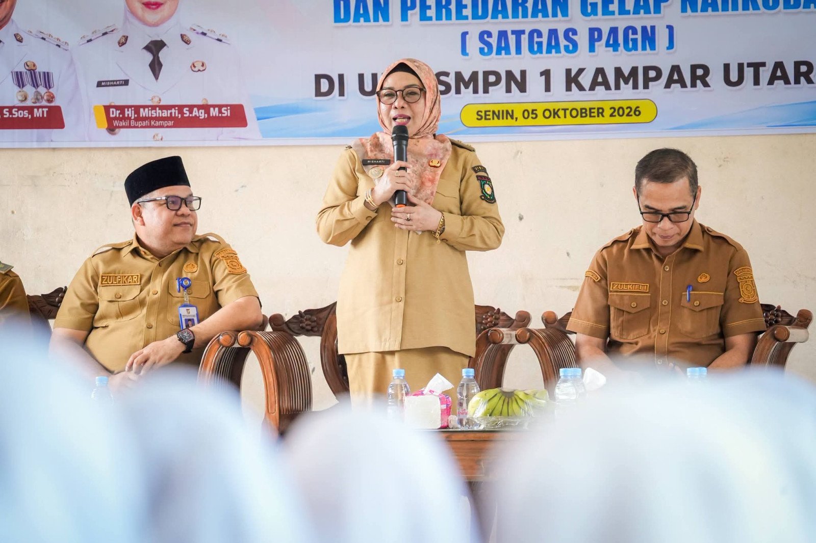 Benteng Generasi Emas, Wabup Kampar Buka Sosialisasi P4GN di Kampar Utara