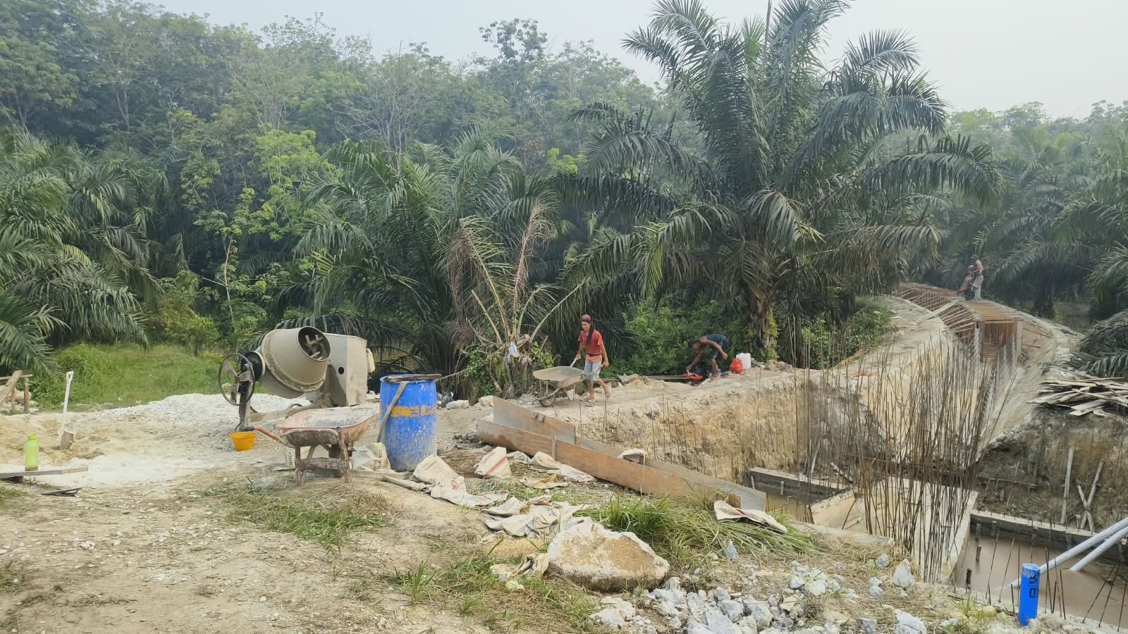 Wabup Kampar Dorong Rehabilitasi Daerah Irigasi, Kades Pulau Birandang dan Petani Berikan Apresiasi