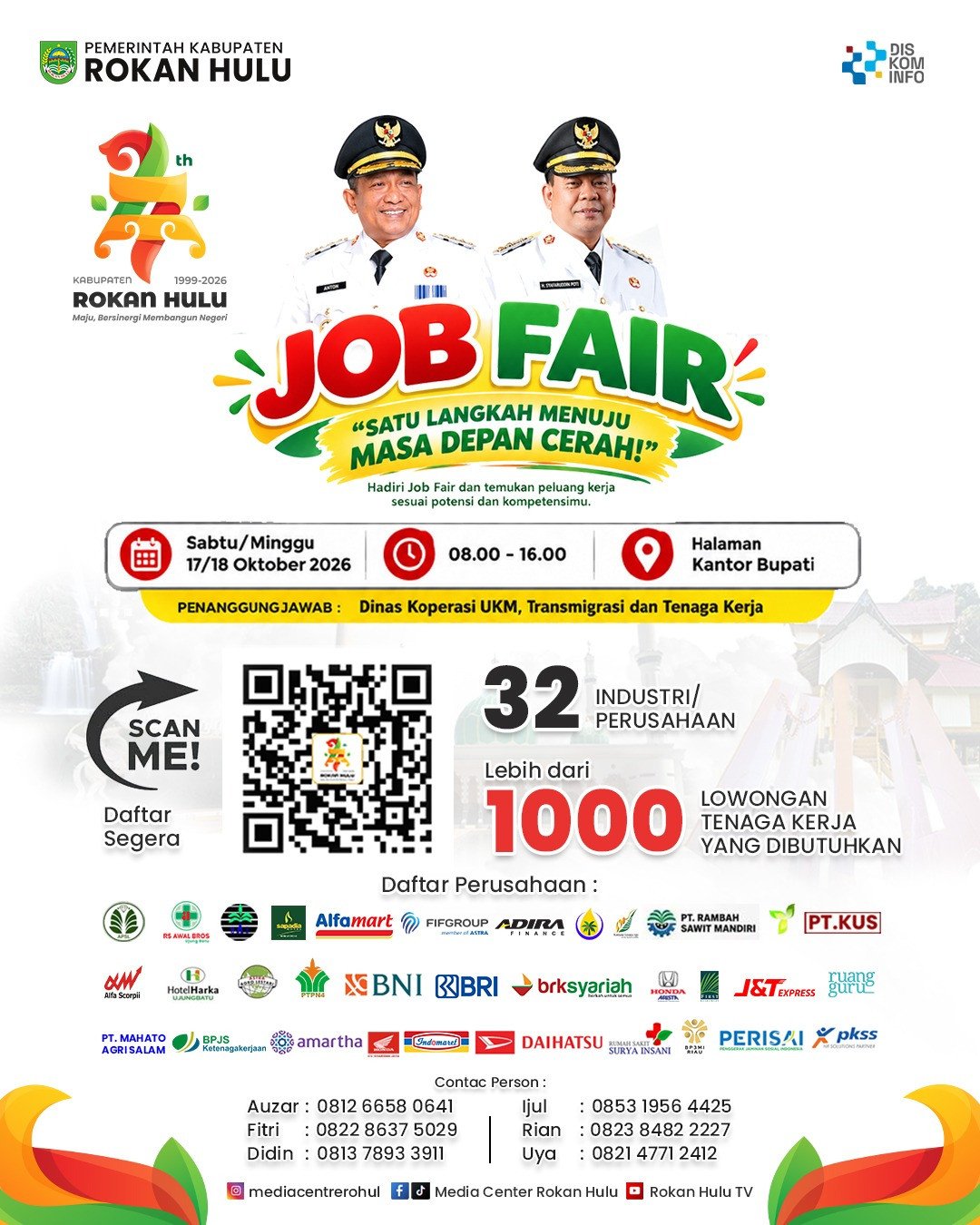 Kesempatan Emas bagi Pencari Kerja Job Fair Rohul 2026 Segera Digelar