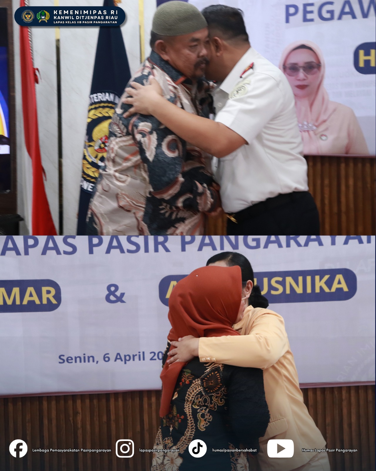 Momen Haru dan Khidmat, Lapas Pasir Pengaraian Lepas Pegawai Purna Bakti dan Pindah Tugas