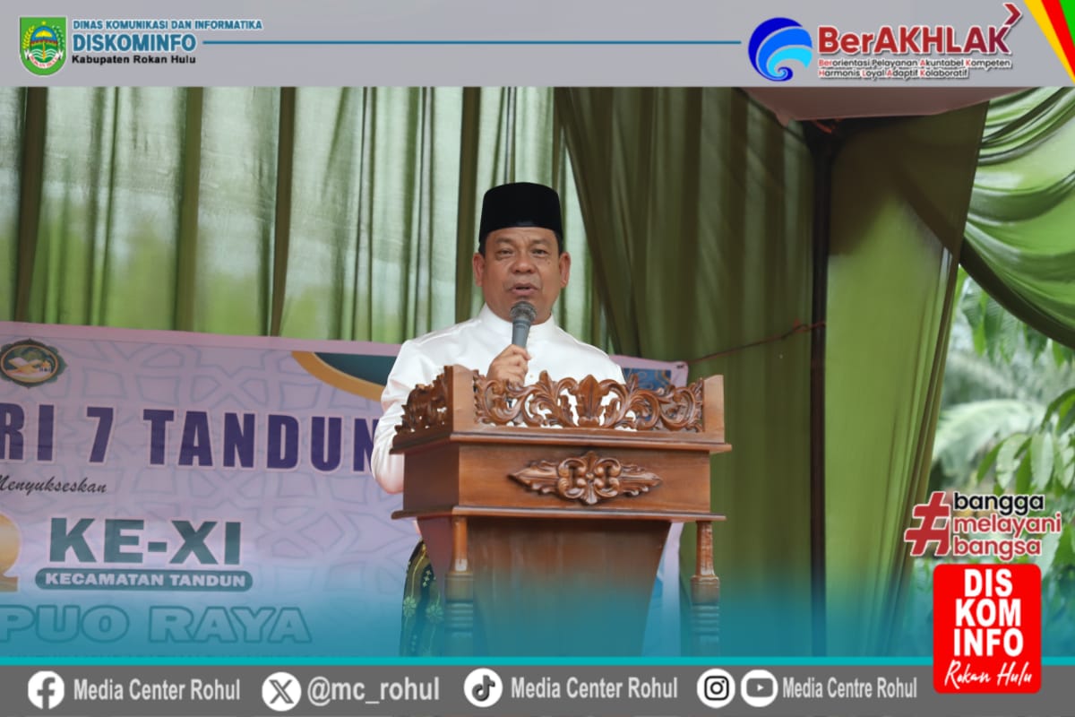 Wabup Rohul Resmi Buka MTQ ke-XI Kecamatan Tandun di Desa Puo Raya