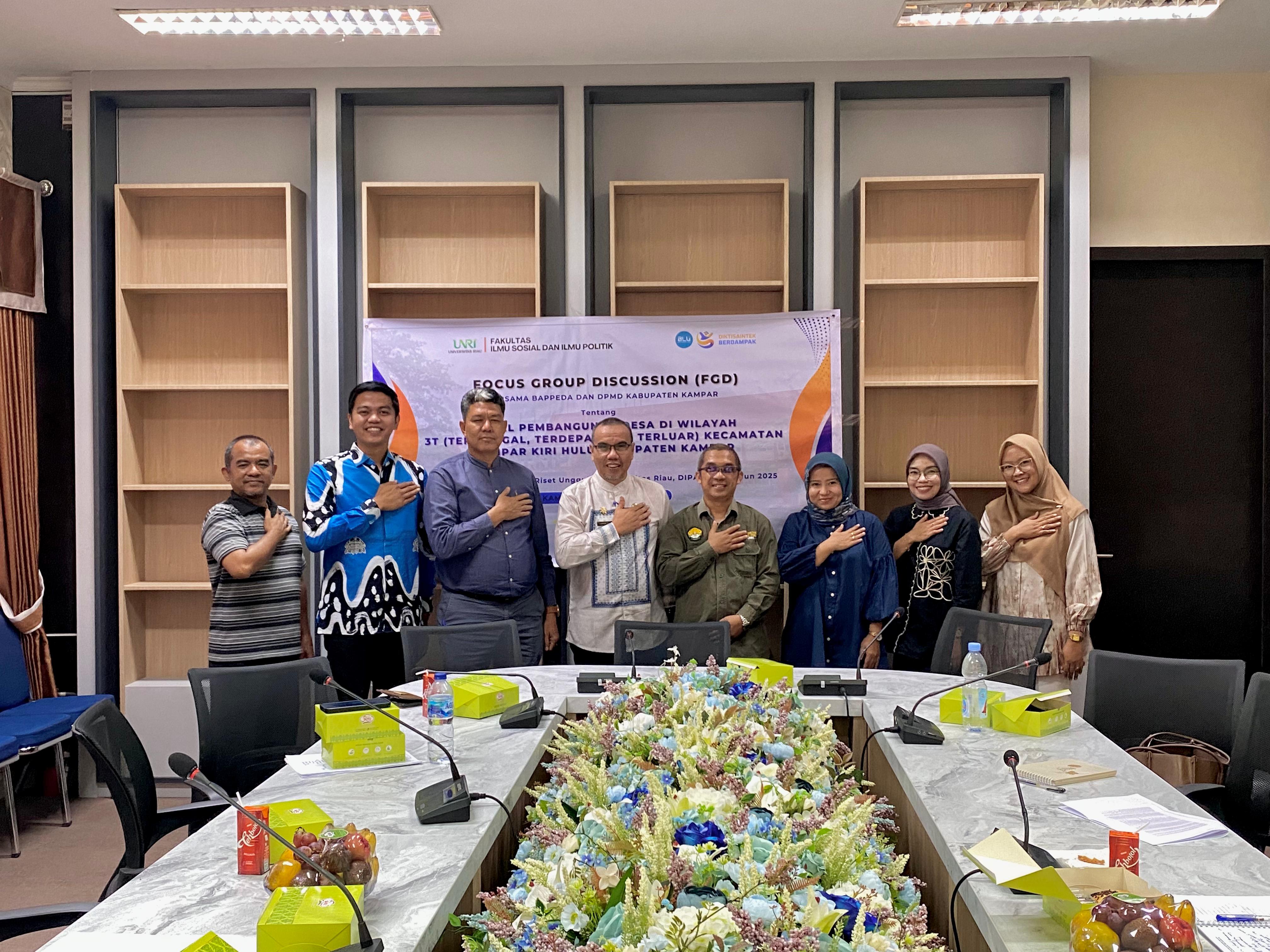 Tim Dosen UNRI Kolaborasi Dengan Pemda Kampar, Kembangkan Model Pembangunan Desa 3T