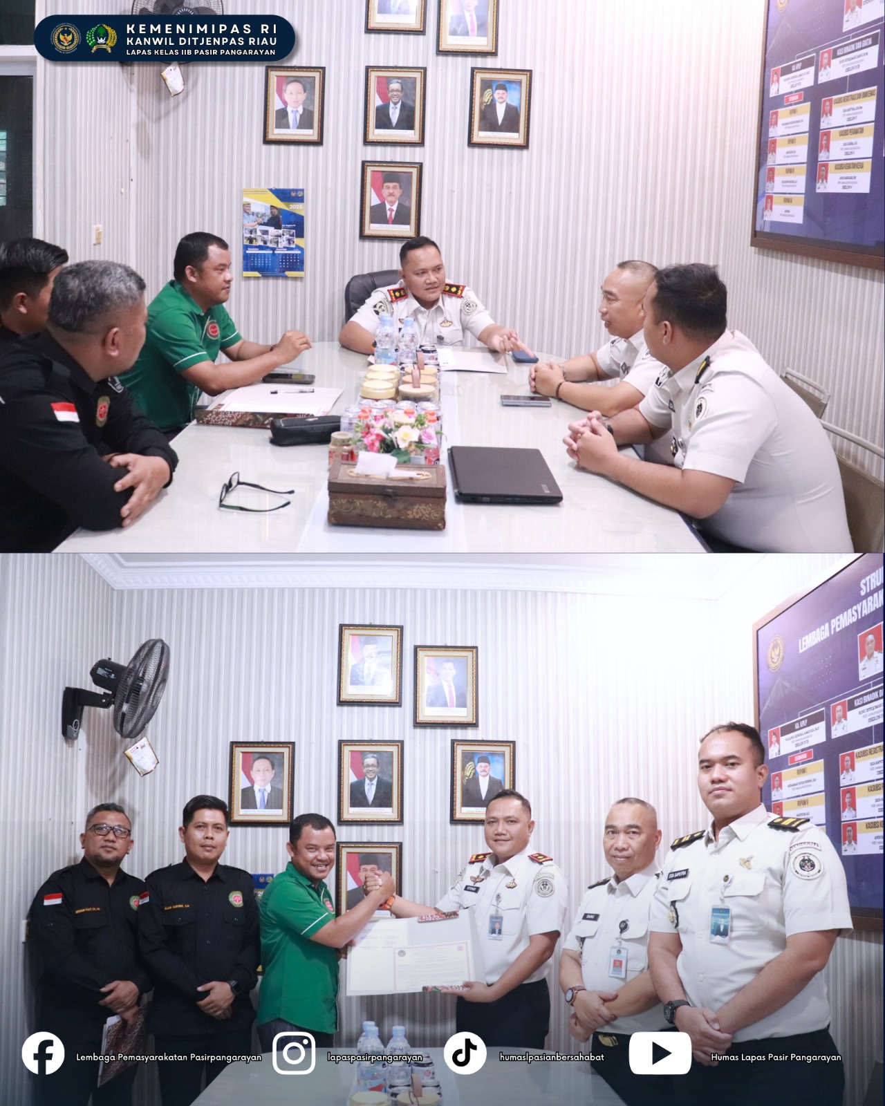 Lapas Pasir Pangaraian dan LBH Posbakum Madin Siak Teken MoU Layanan Bantuan Hukum