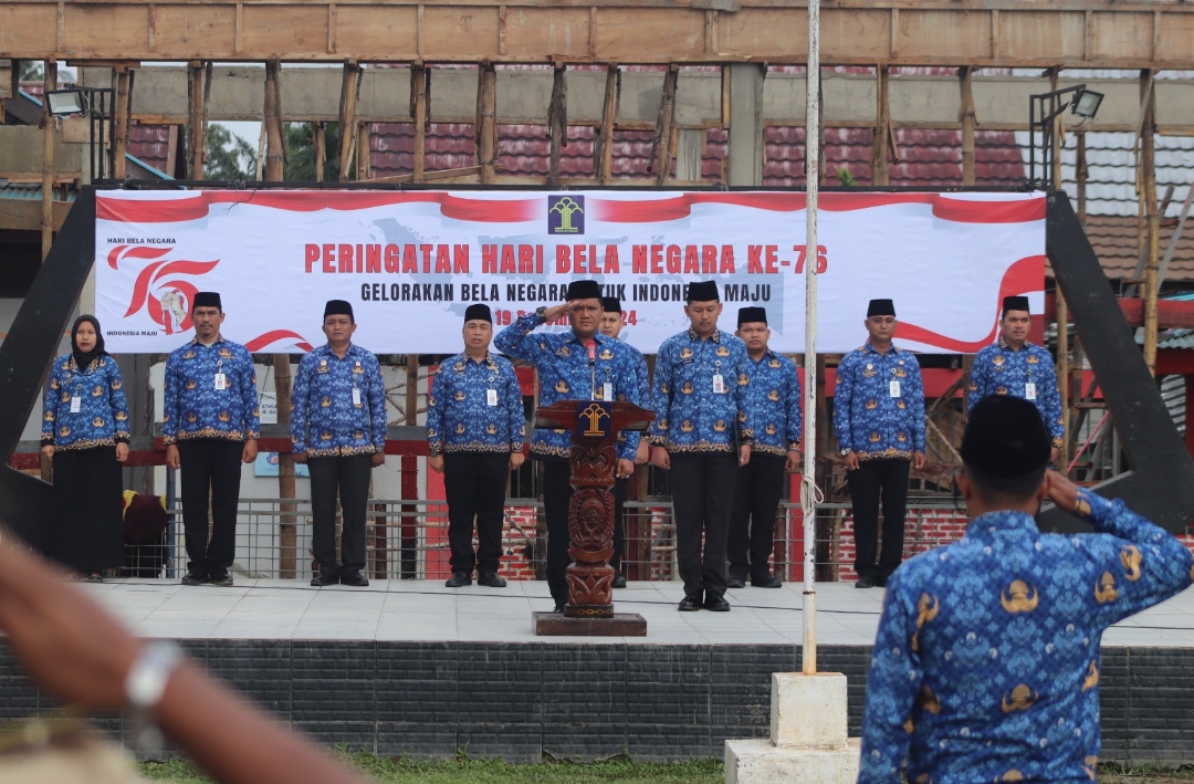 Gelorakan Bela Negara untuk Indonesia Maju, Lapas Pasir Pangaraian Gelar Upacara ke - 76