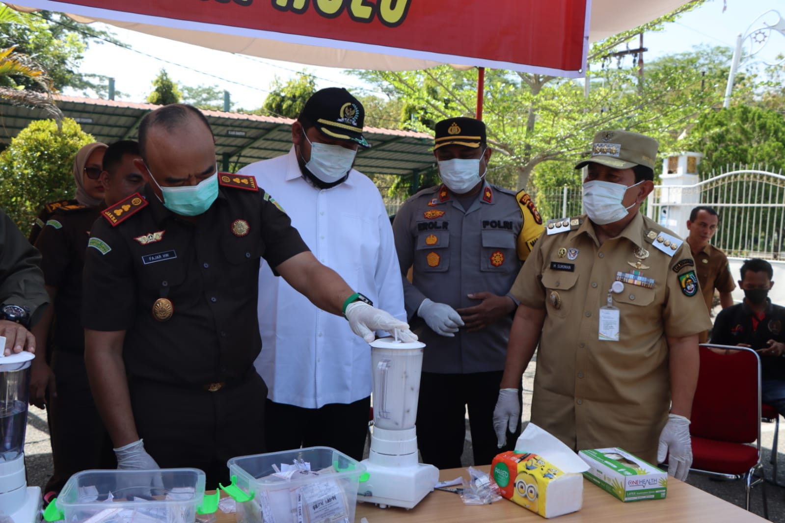 Memperingati Hari Bakti Adhyaksa Ke 63, Kejari Rohul Melakukan Pemusnahan BB dan Donor Darah