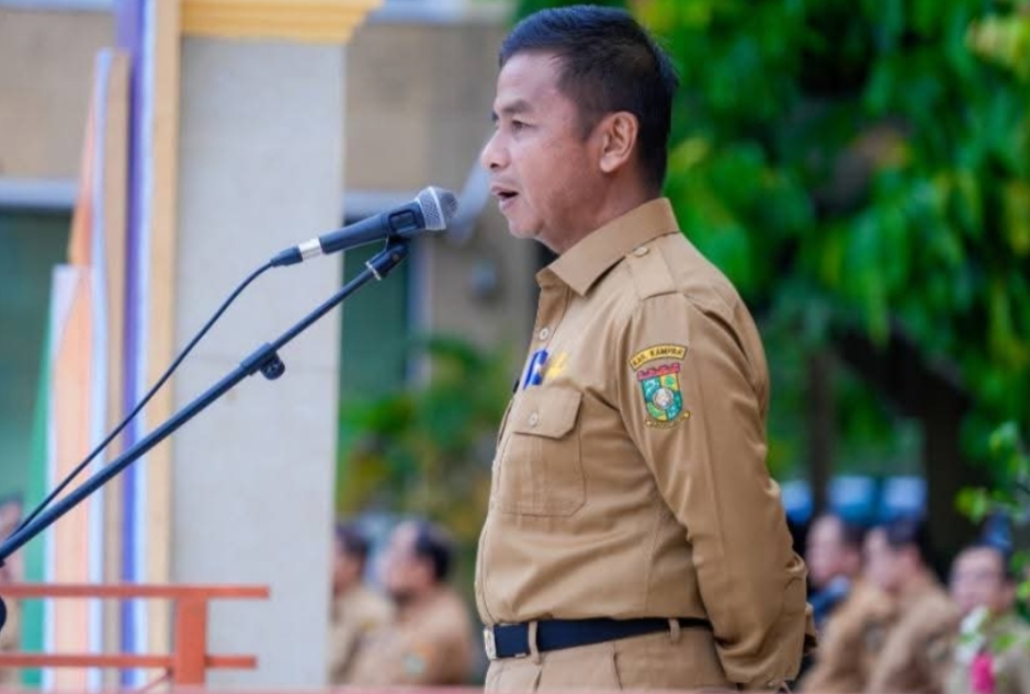 Pimpin Apel Pagi, Bupati Kampar Beberkan Wacana Kerja WFH Bagi ASN Belum Menjadi Keputusan Final