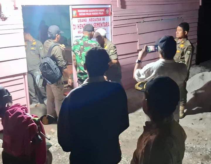 Dinilai Meresahkan, Warung Remang-Remang di Siak Hulu Kampar Ditutup SatPol PP