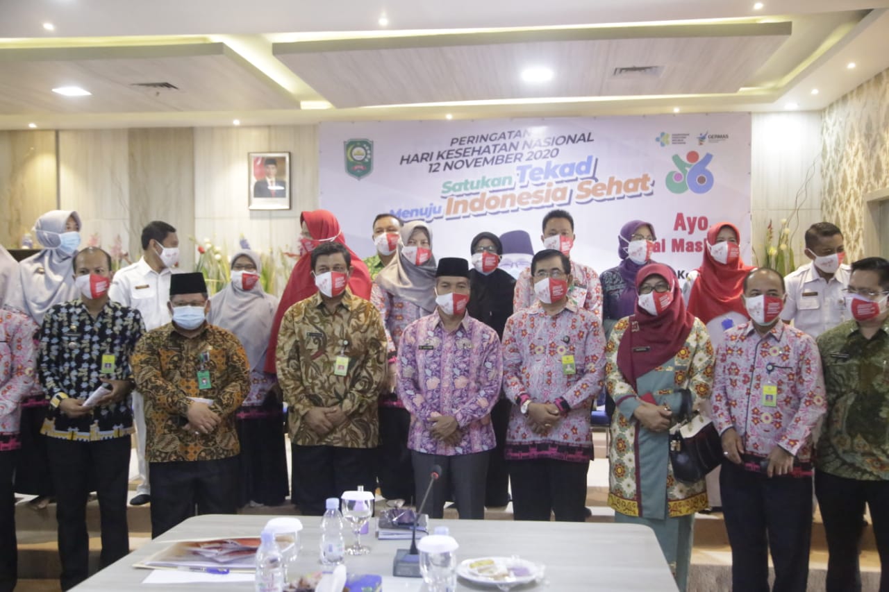 Pemkab Siak - Kemenkes RI Laksanakan Upacara Virtual Peringatan ke-56 Hari Kesehatan Nasional Tahun