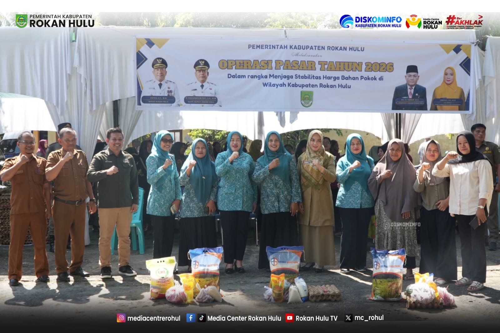 Pasar Murah Bangun Purba, Upaya Rohul Kendalikan Inflasi Pangan