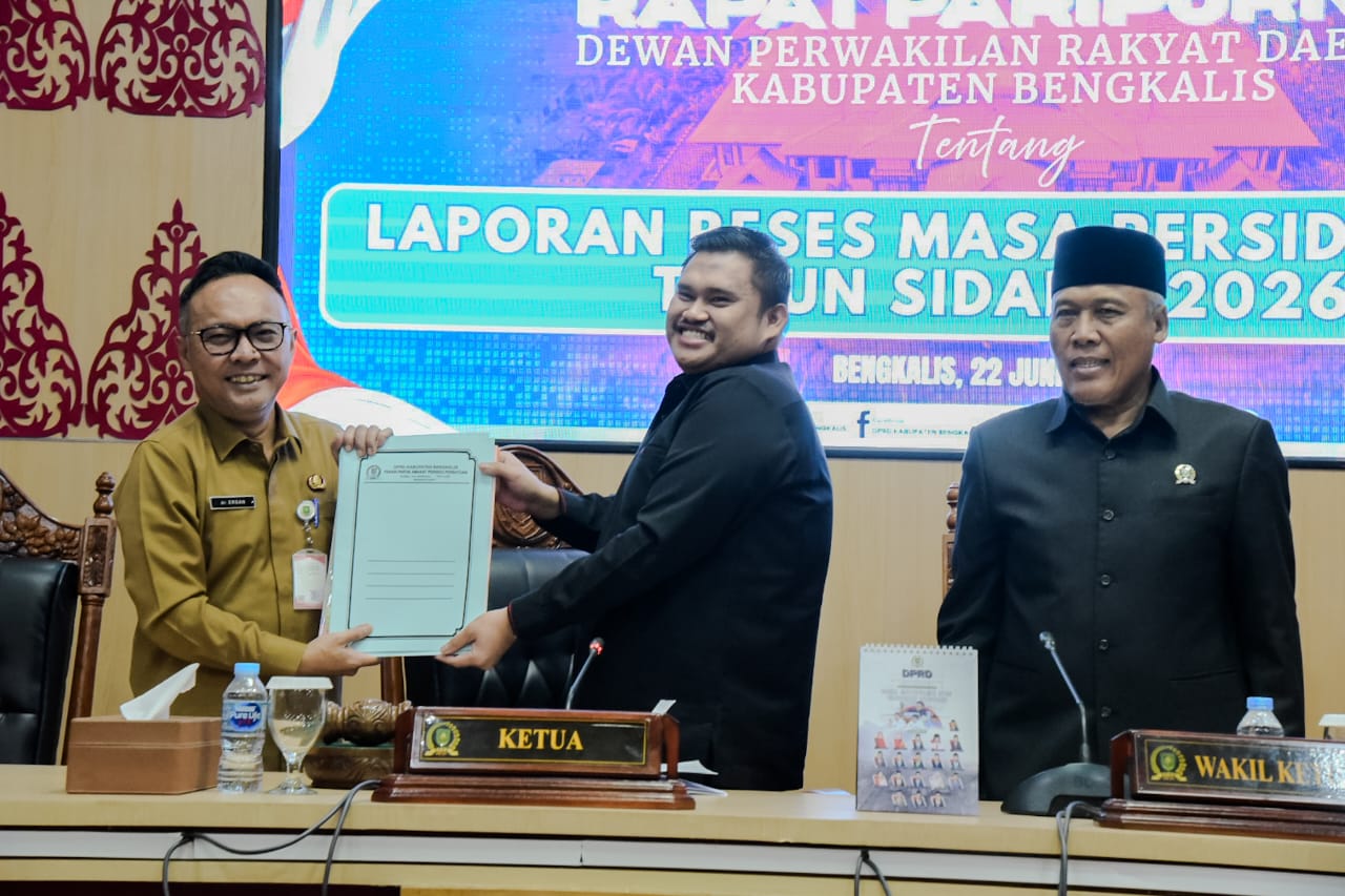 Sinergi Pembangunan, Pemkab Bengkalis Terima Laporan Reses Masa Persidangan II Tahun 2026 DPRD