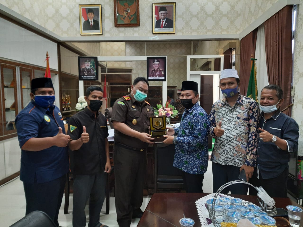 Ini Pesan Kajari, Saat Terima Kunjungan Dai Pedalaman yang Safari Dakwah di Kampar