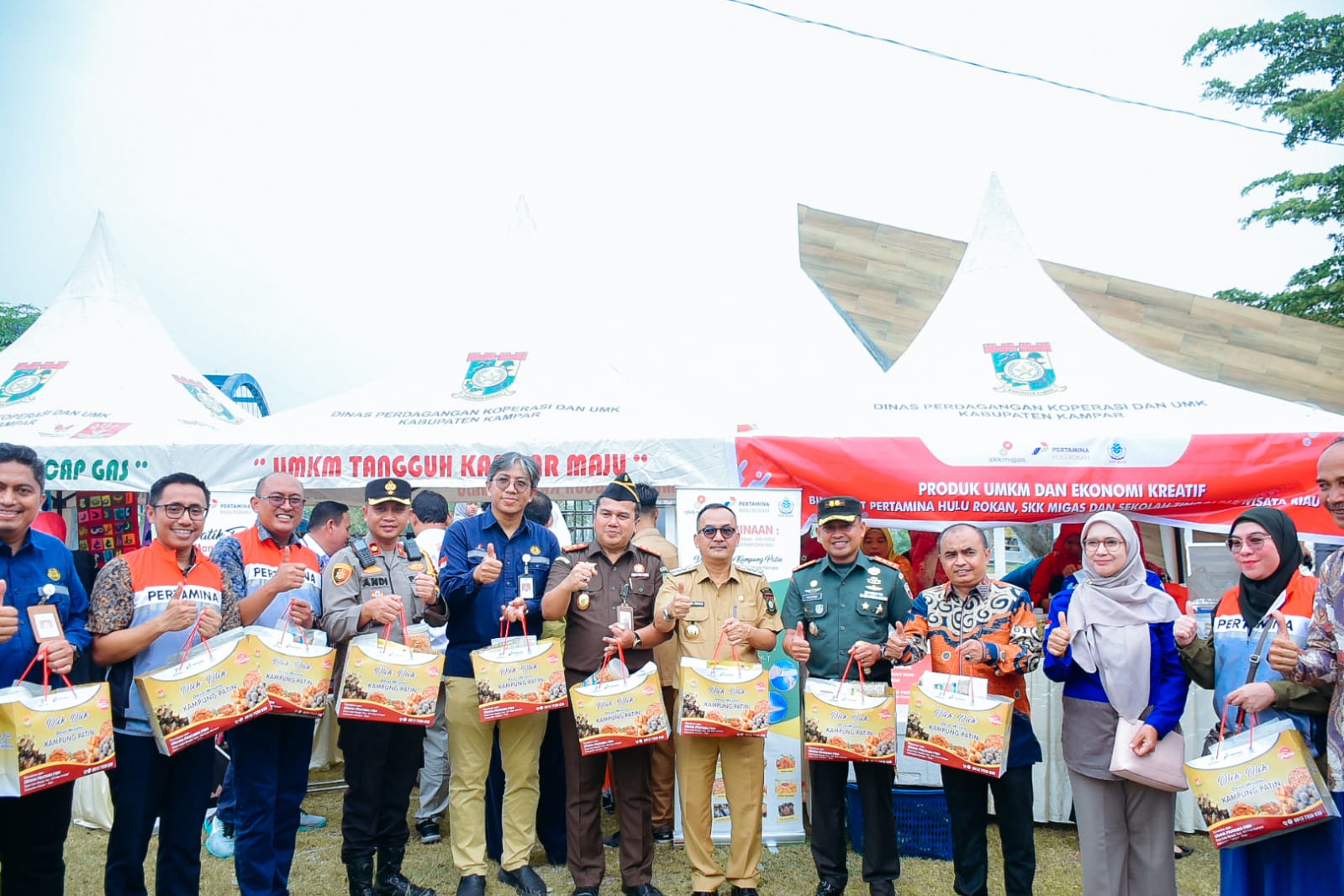 Peletakan Batu Pertama Pembangunan Sentra UMKM di Kawasan Bangkinang Riverside, Dilakukan Pj Bupati 