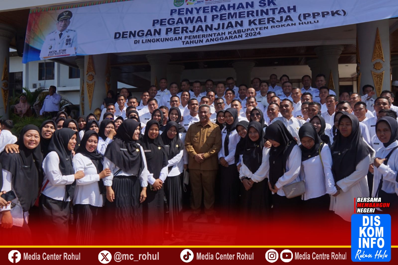Pemkab Rohul Luncurkan Penyerahan SK 1.461  PPPK Tahap I Sukses Bangun Layanan Publik 2024 
