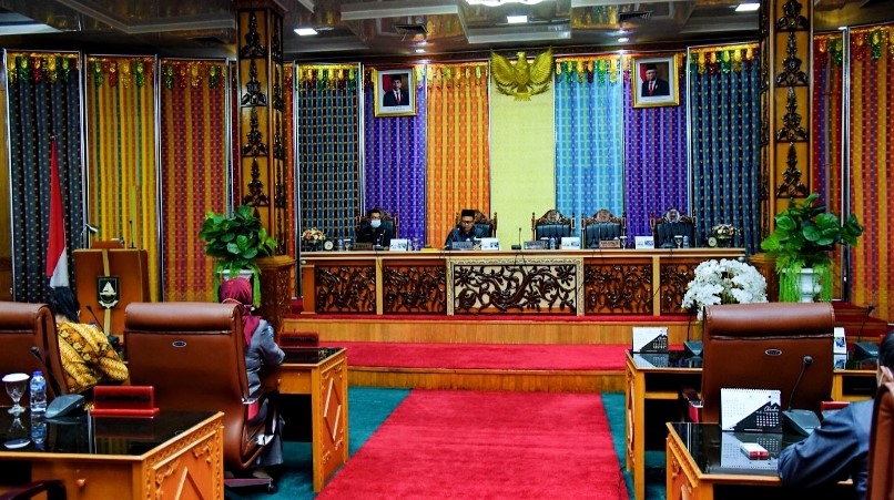 DPRD Bengkalis Gelar Paripurna Penyampaian Propemperda Tahun 2021 dan Perubahan AKD