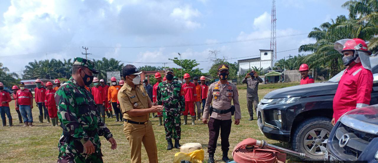 Cegah Karhutla, Petugas Gabungan Gelar Apel Pasukan 