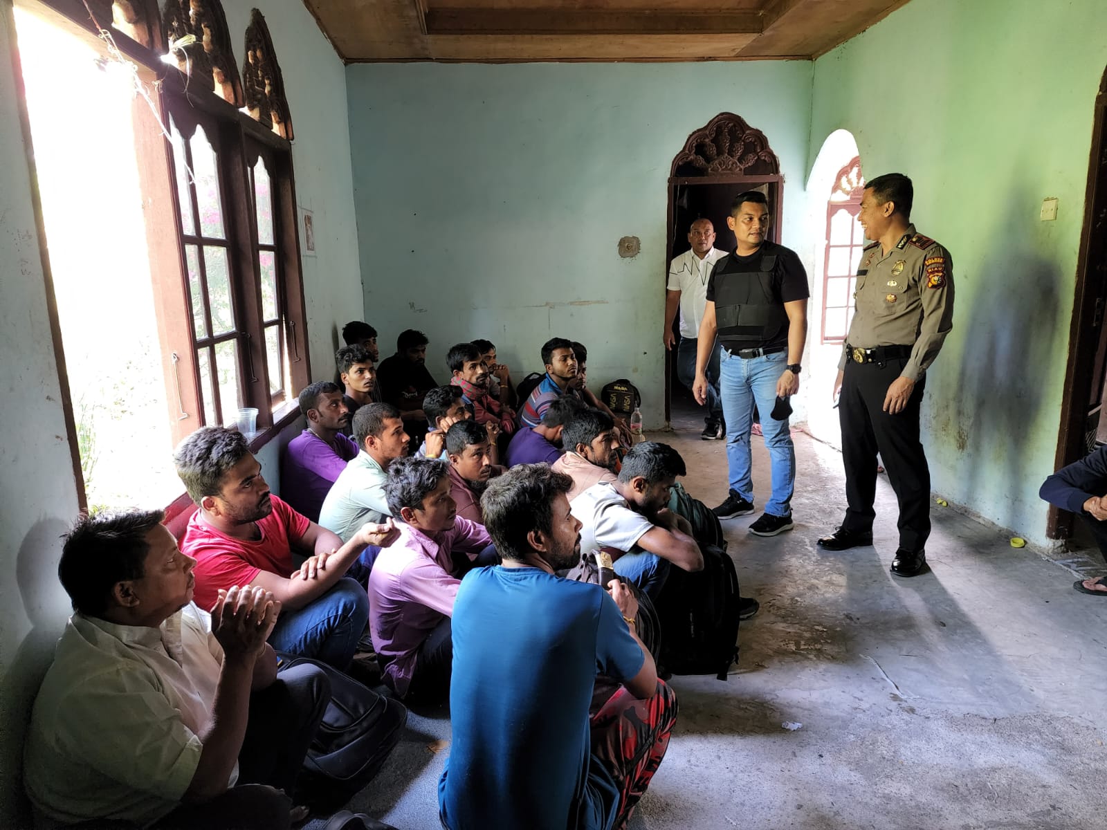 Polsek Tambang Amankan 75 WNA Bangladesh di 2 TKP Berbeda