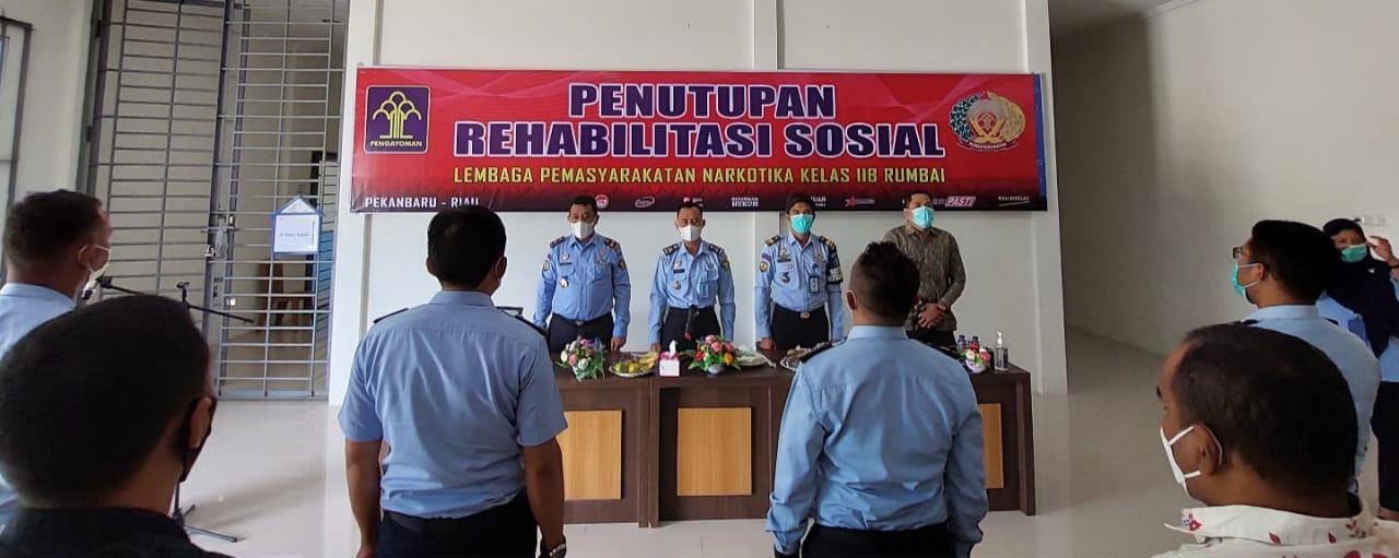 Kalapas Narkotika Rumbai, Tutup Program Rehabilitas Sosial
