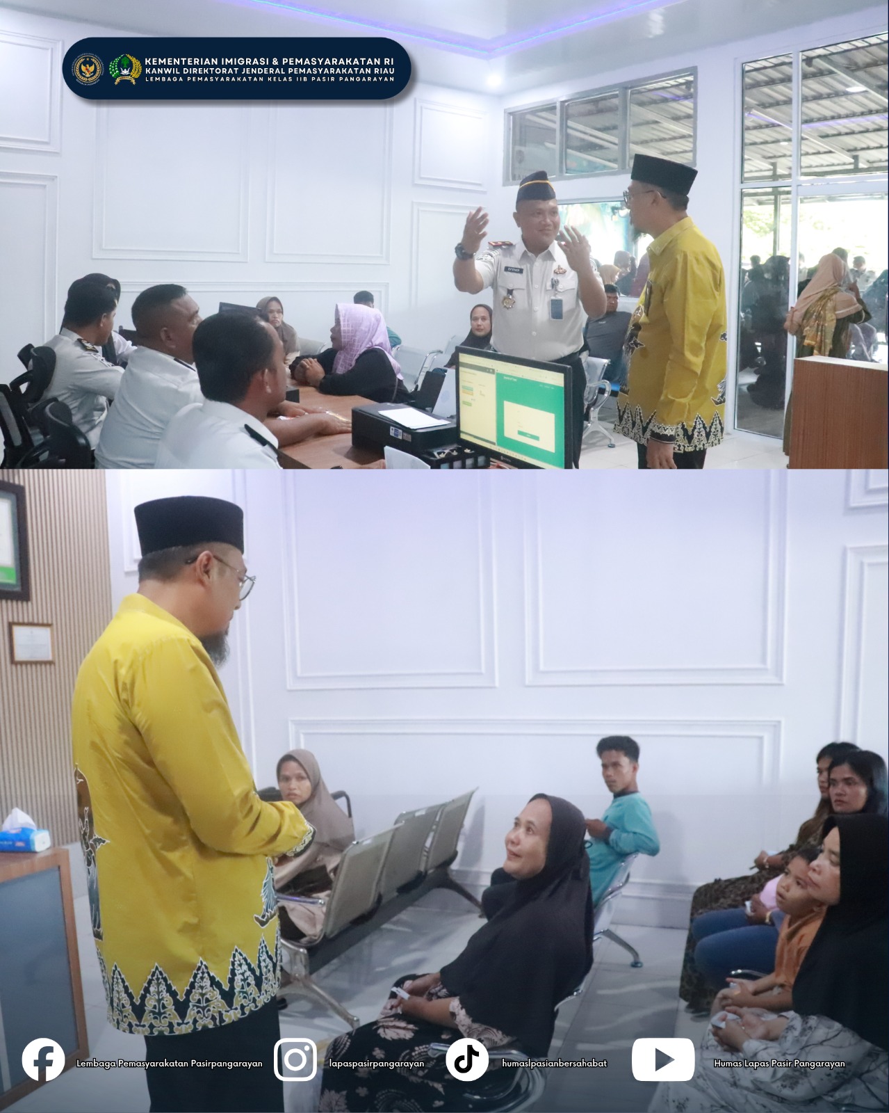 Sambangi Lapas Pasir Pangaraian, Ombusdman Riau Beri Nilai Positif Pada Pelayanan Publik