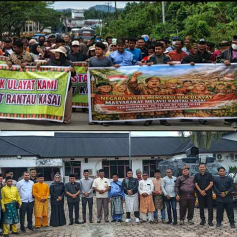 Aksi Massa Adat di Rohul, Sengketa Lahan Eks Torganda Dimediasi