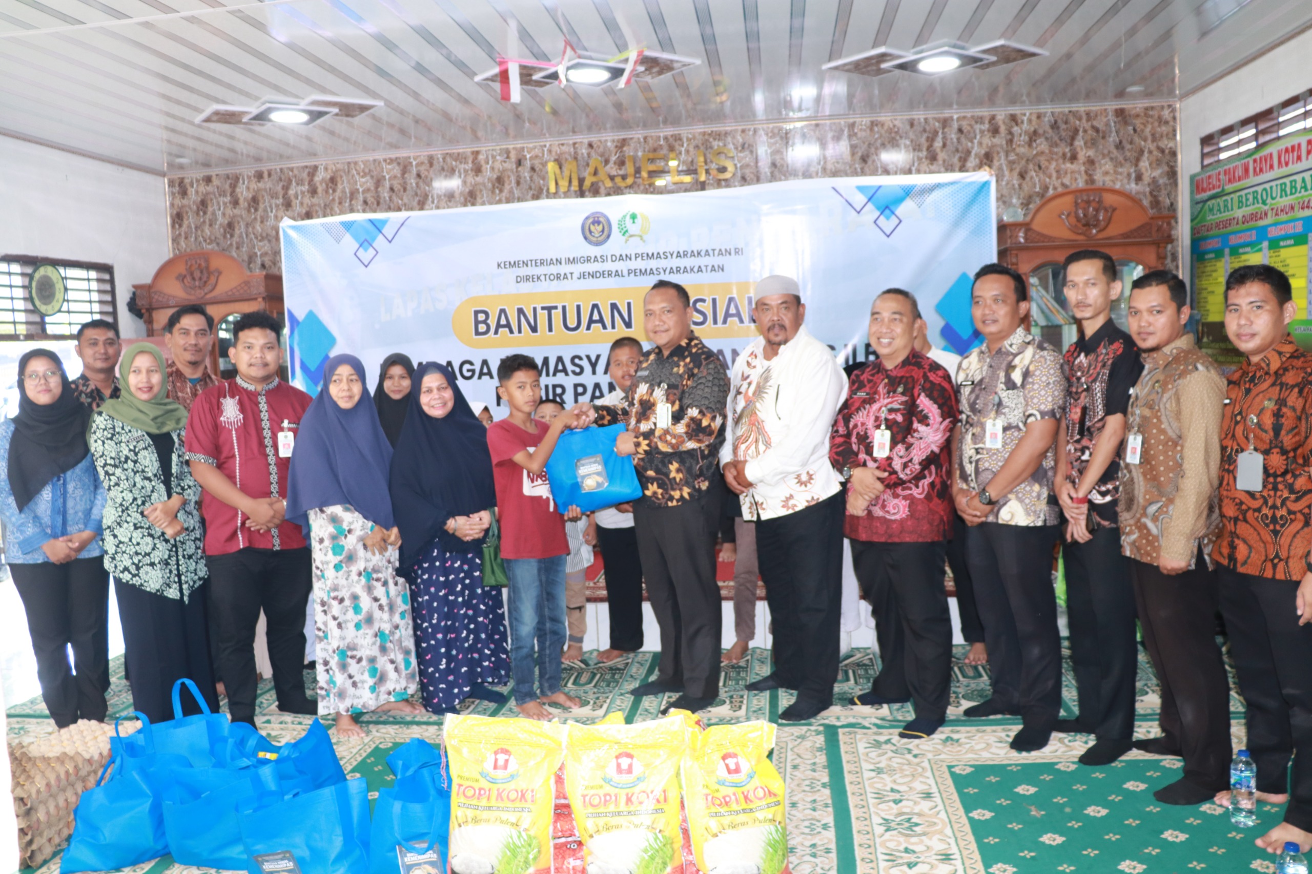Lapas Pasir Pengaraian Tebar Manfaat di  Majlis Ta lim Raya
