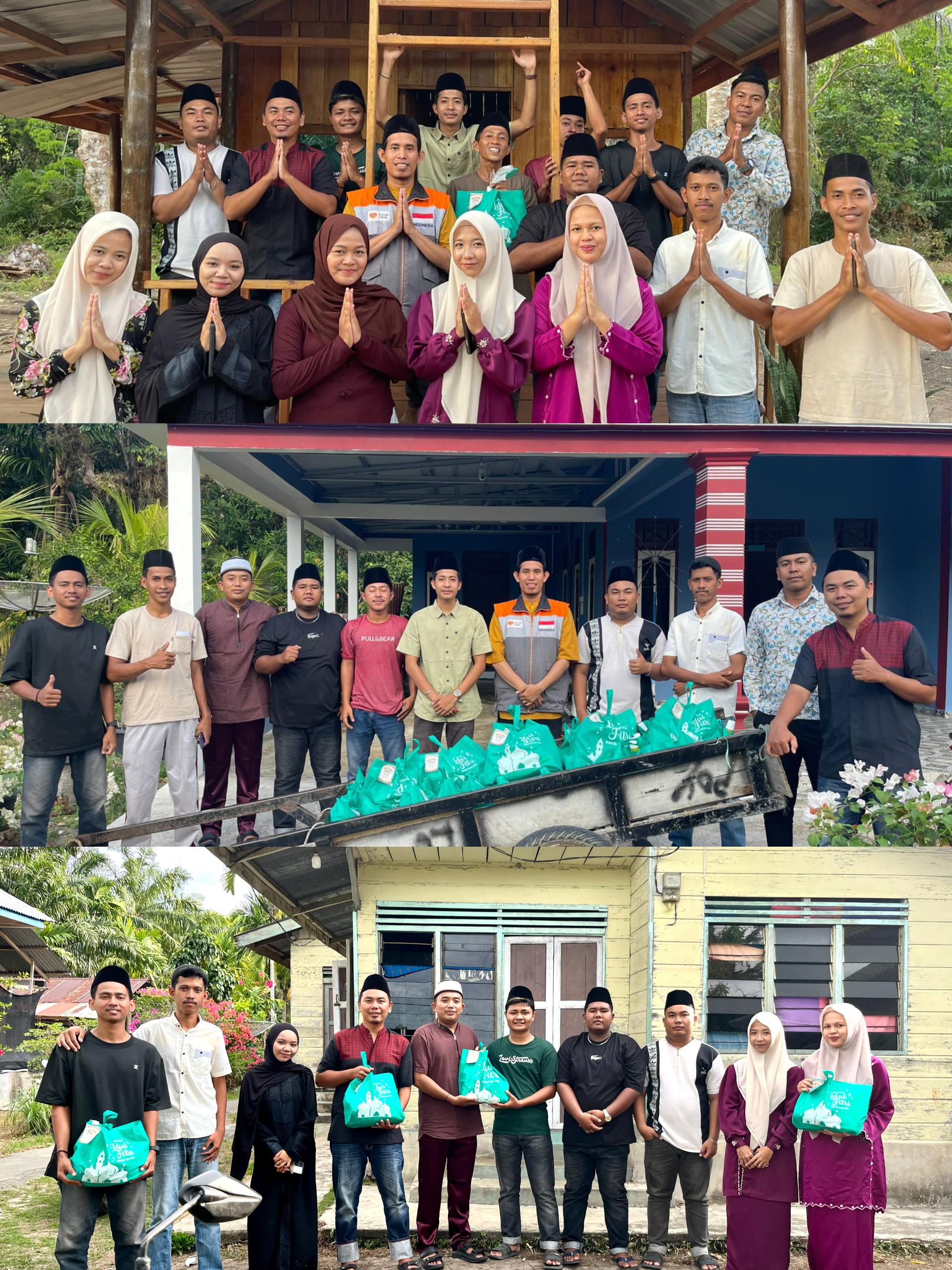 Berbagi Berkah Ramadhan, Remaja Masjid Al-Muawanah Desa Jangkang Berbagi Paket Sembako