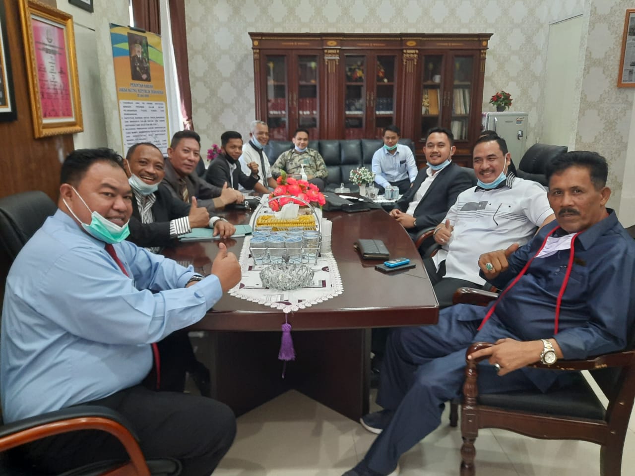 Kepala Kejaksaan Negeri Kampar Suhendri Sambut Baik Kunjungan PERADI Bangkinang