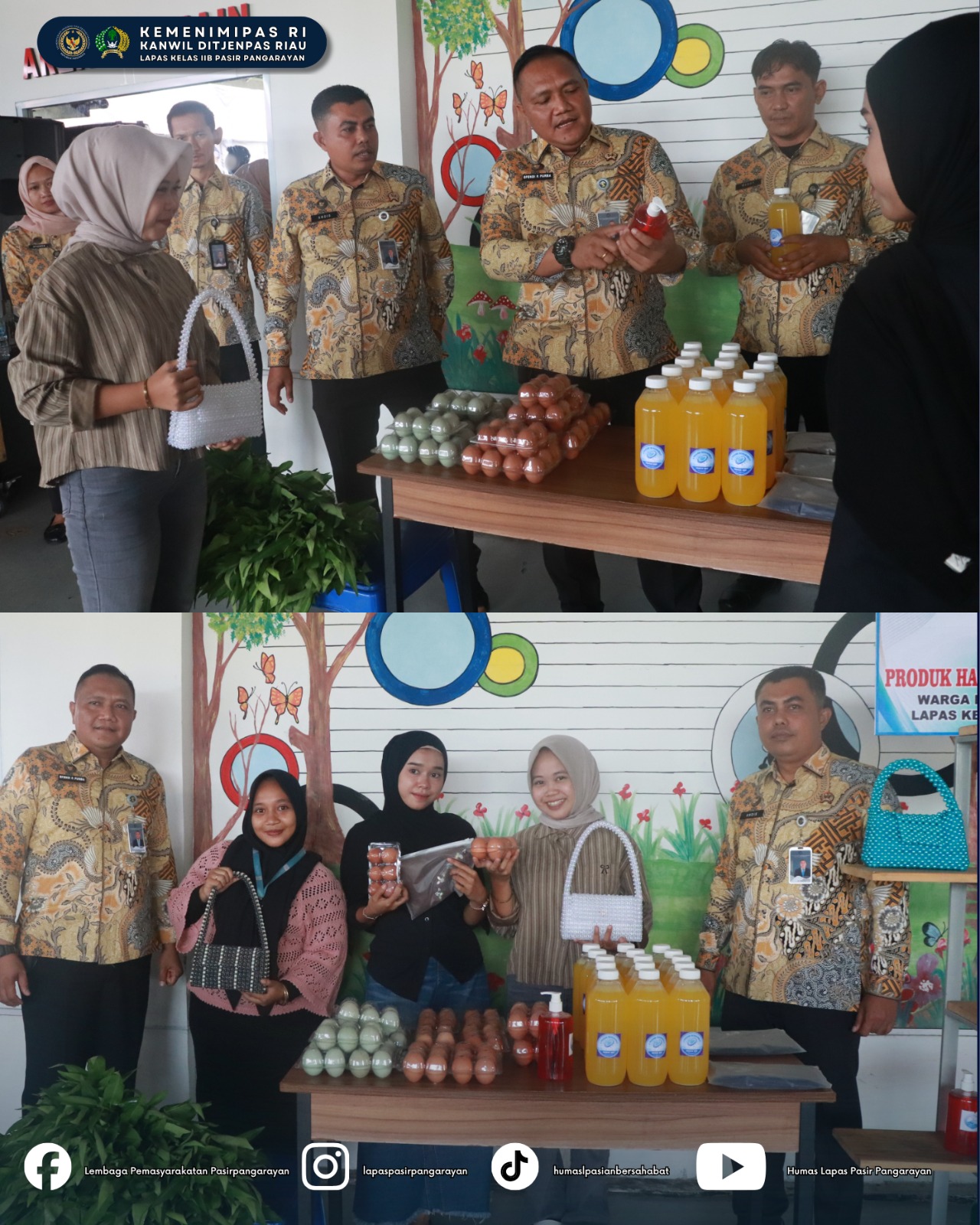 Gerakan Cinta Produk Narapidana,Lapas Pasir Pangaraian Gelar Pameran Produk Warga Binaan