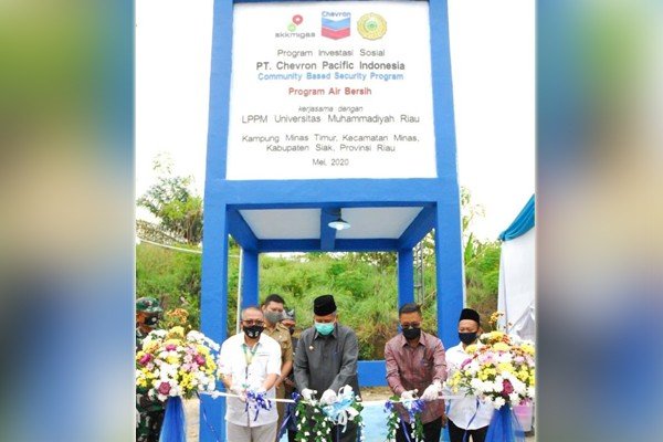 CPI Berikan Bantuan Sumur Bor Sedalam 118 Meter untuk Warga Minas Timur