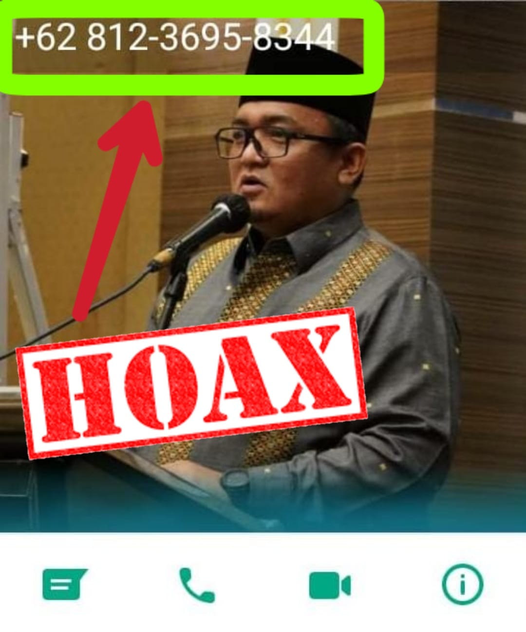 Nama dan foto Sekda Rohul Digunakan Oknum Tidak Bertanggung Jawab Untuk Penipuan
