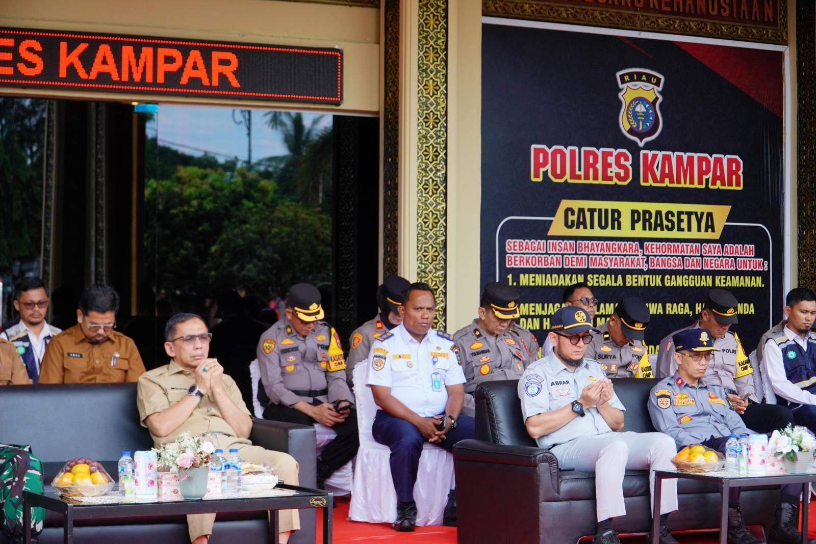 Apel Gelar Pasukan Operasi Zebra Lancang Kuning Tahun 2024, Diikuti Dishub Kampar