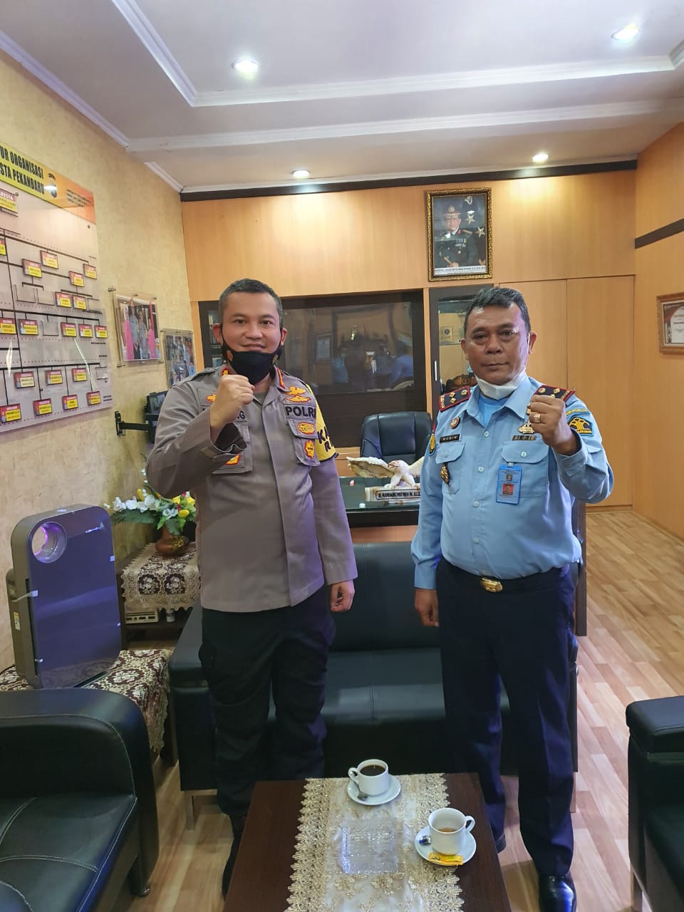Lapas Kelas II B Rumbai Sinergitas Bersama Kapolresta Pekanbaru