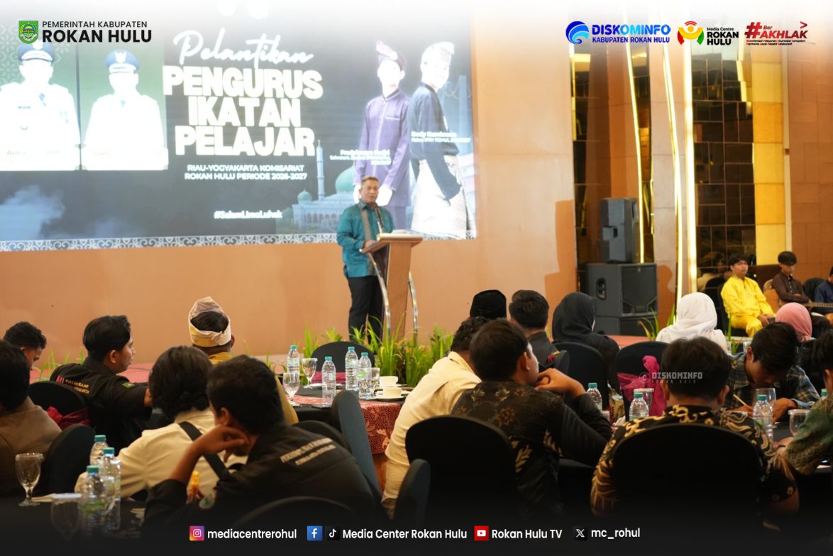 Bupati Anton Saksikan Pelantikan IPRY Rohul 2026-2027