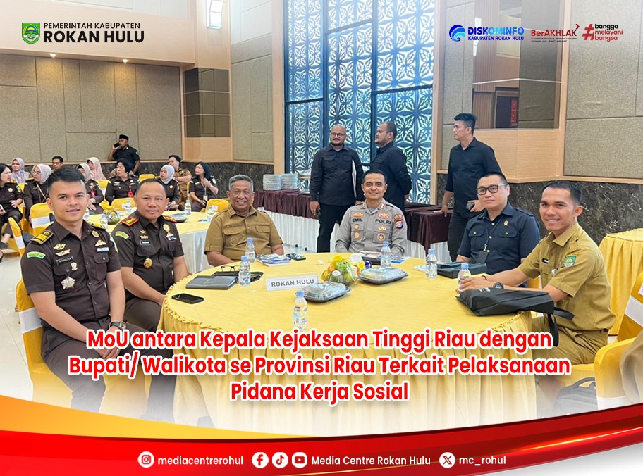 Perkuat Pemidanaan Humanis, Bupati Anton Hadiri Penandatanganan MoU Pidana Kerja Sosial
