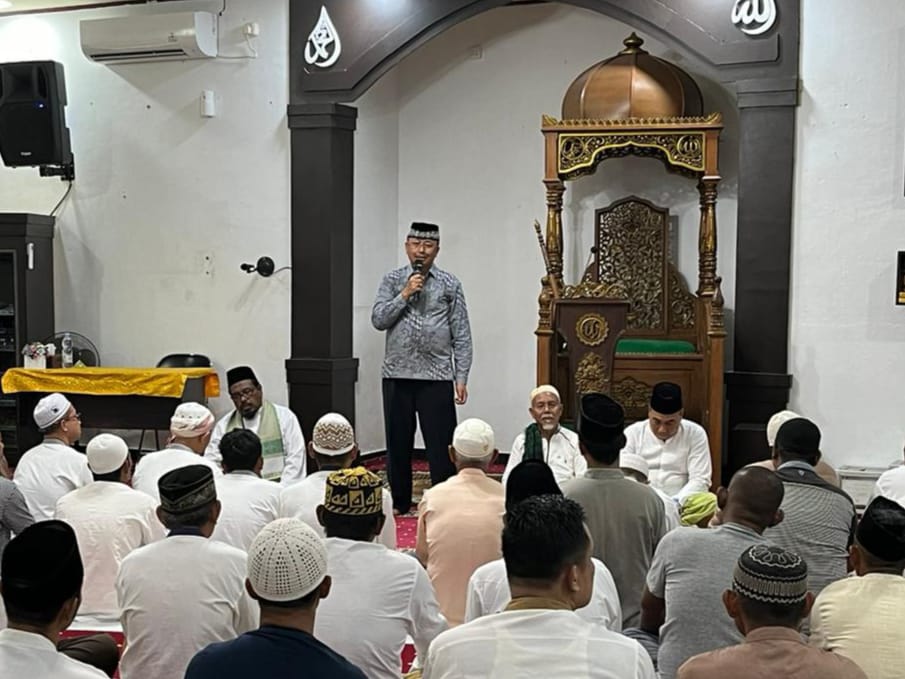 WBP Lapas Pasir Pengaraian Jalani Ibadah Tarawih Malam Pertama