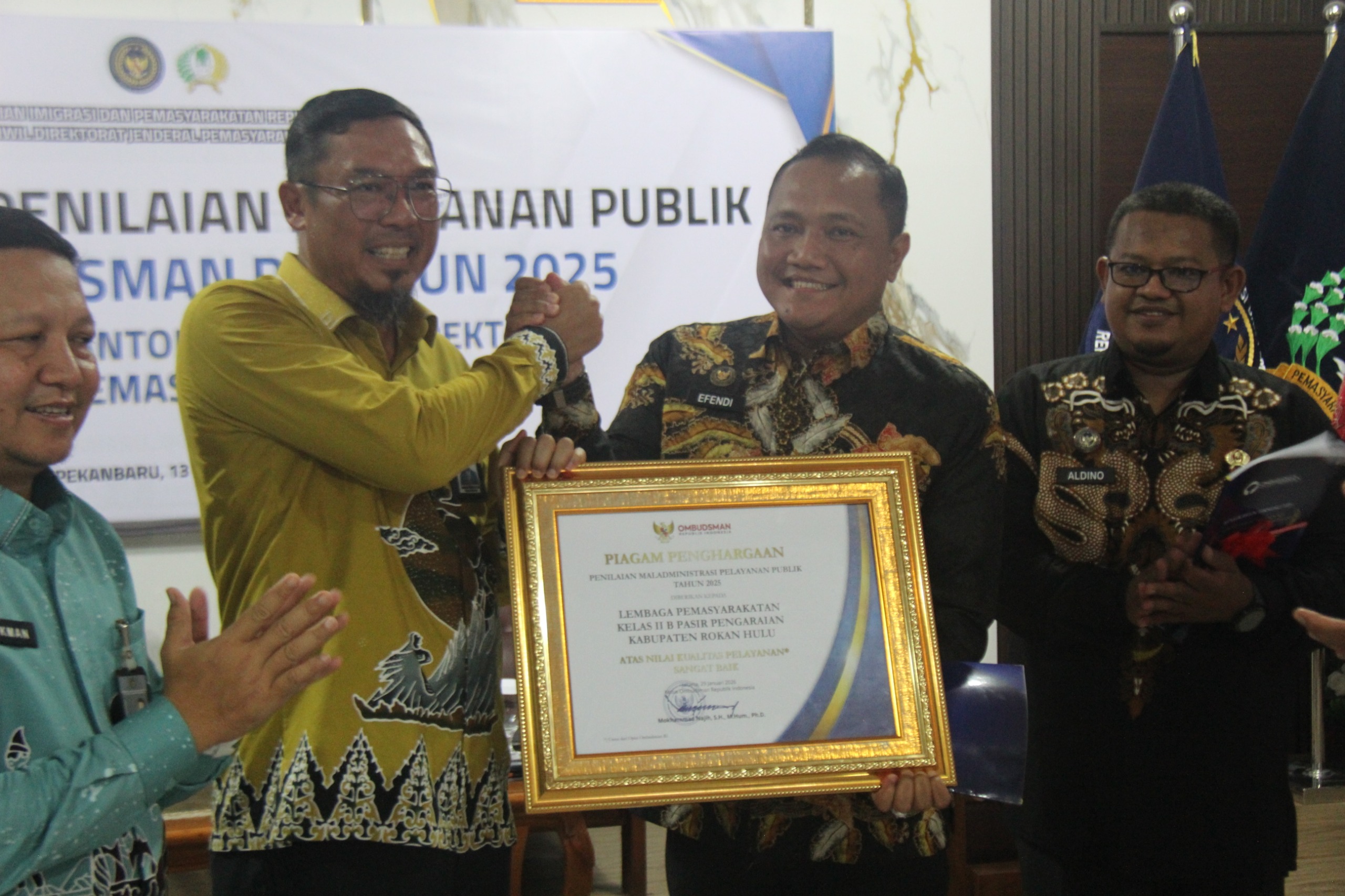 Ombudsman Riau Beri Nilai Sangat Baik untuk Lapas Pasir Pangaraian