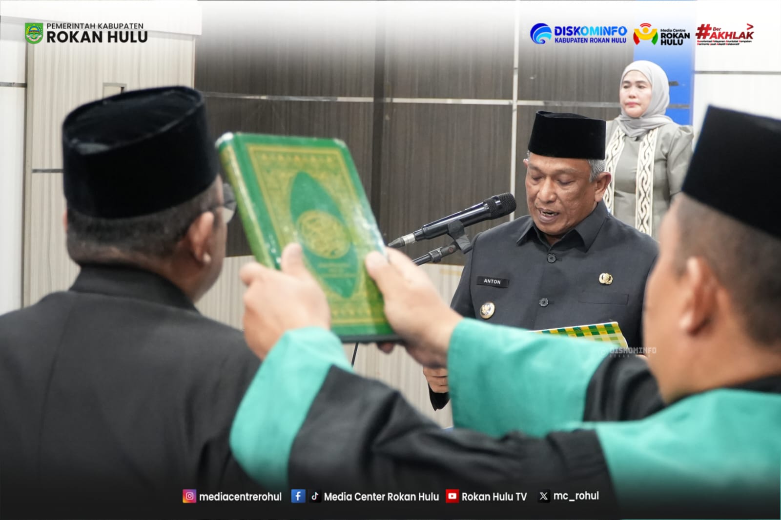 Bupati Anton Lantik Pejabat Eselon, Posisi Sekda Rohul Sementara Akan Ditunjuk PLH