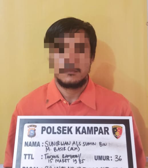 Sempat Kabur Setelah Cabuli Anak Tetangganya, Pelaku Akhirnya Ditangkap Polsek Kampar