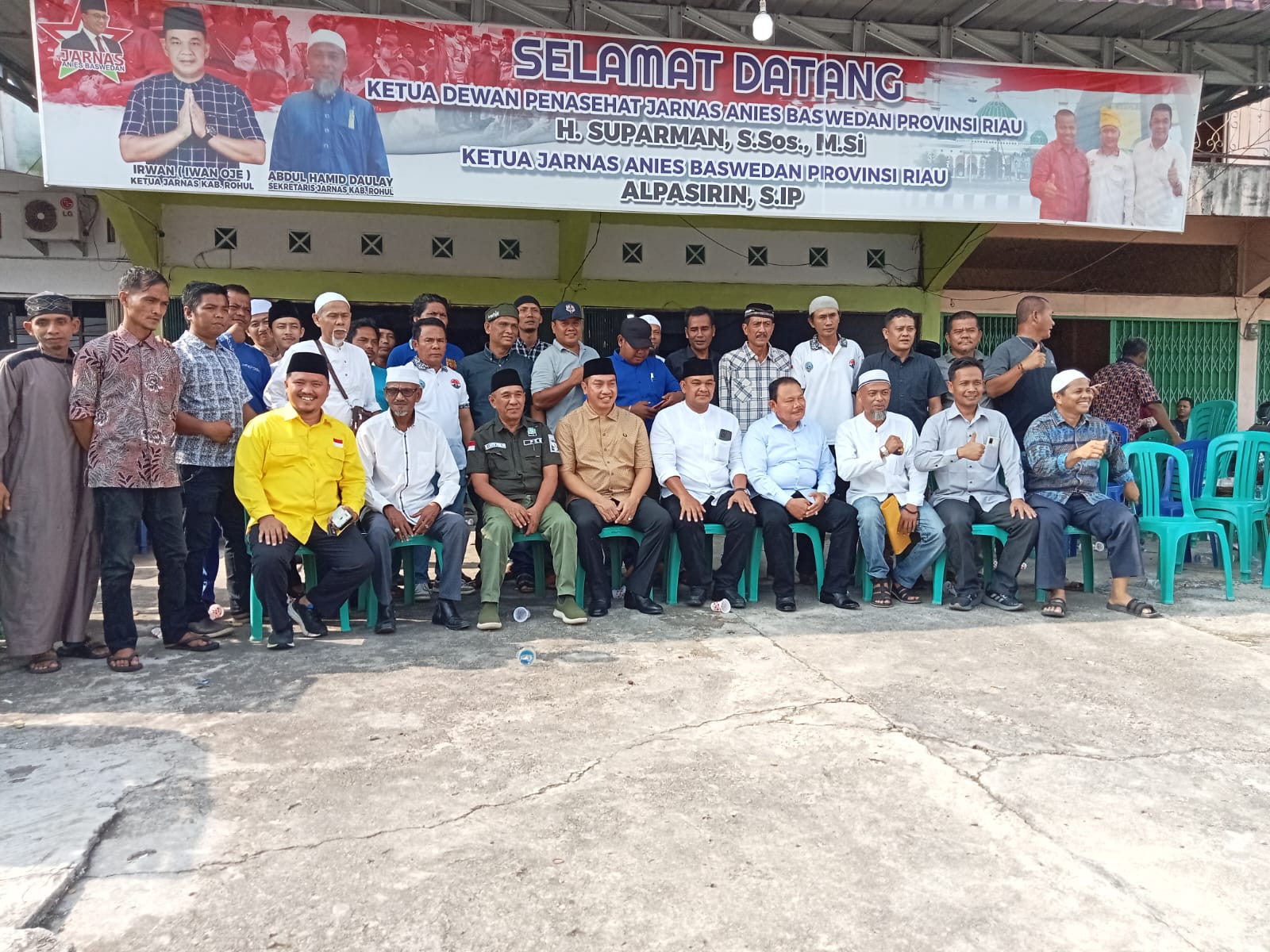 Dikukuhkan DPD Jarnas di Rohul, Ratusan Relawan Siap Menangkan Anies - Muhaimin